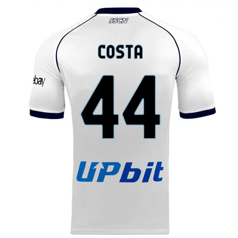 Danxen Niño Camiseta Filippo Costa #44 Blanco 2ª Equipación 2023/24 La Camisa