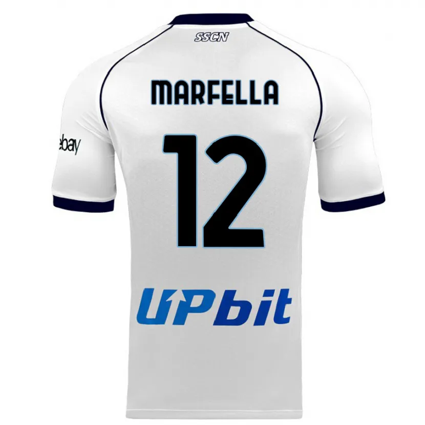 Danxen Niño Camiseta Davide Marfella #12 Blanco 2ª Equipación 2023/24 La Camisa