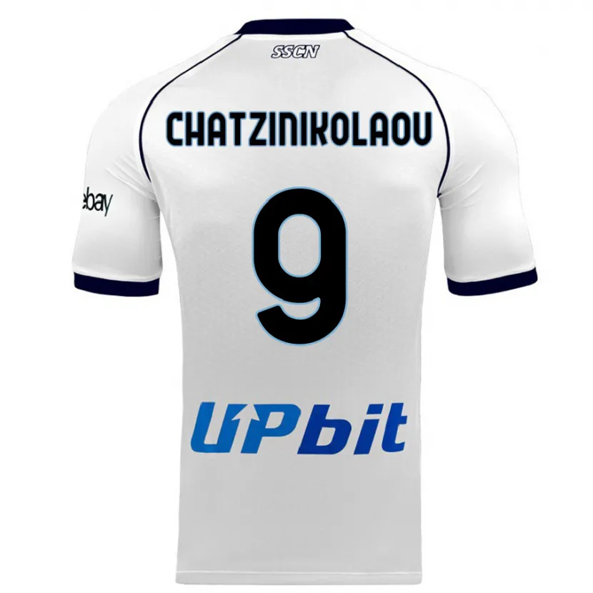 Danxen Niño Camiseta Despoina Chatzinikolaou #9 Blanco 2ª Equipación 2023/24 La Camisa