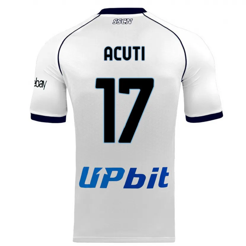 Danxen Niño Camiseta Arianna Acuti #17 Blanco 2ª Equipación 2023/24 La Camisa