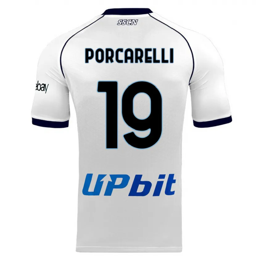 Danxen Niño Camiseta Maddelena Porcarelli #19 Blanco 2ª Equipación 2023/24 La Camisa