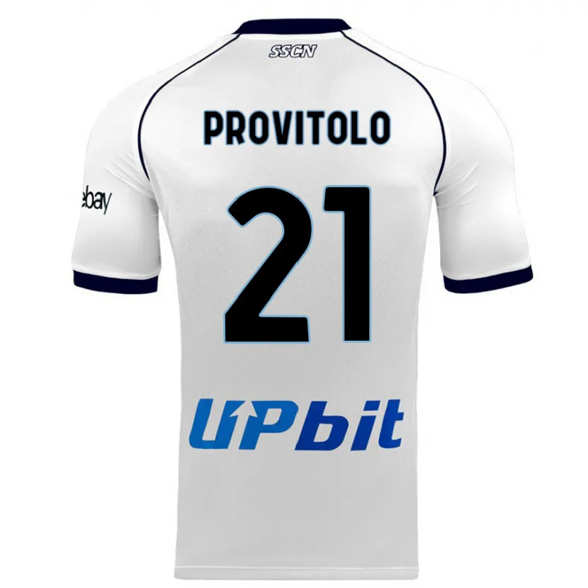 Danxen Niño Camiseta Vincenzo Provitolo #21 Blanco 2ª Equipación 2023/24 La Camisa