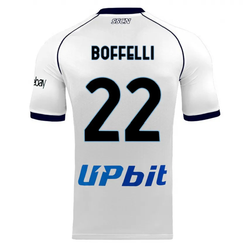 Danxen Niño Camiseta Valerio Boffelli #22 Blanco 2ª Equipación 2023/24 La Camisa