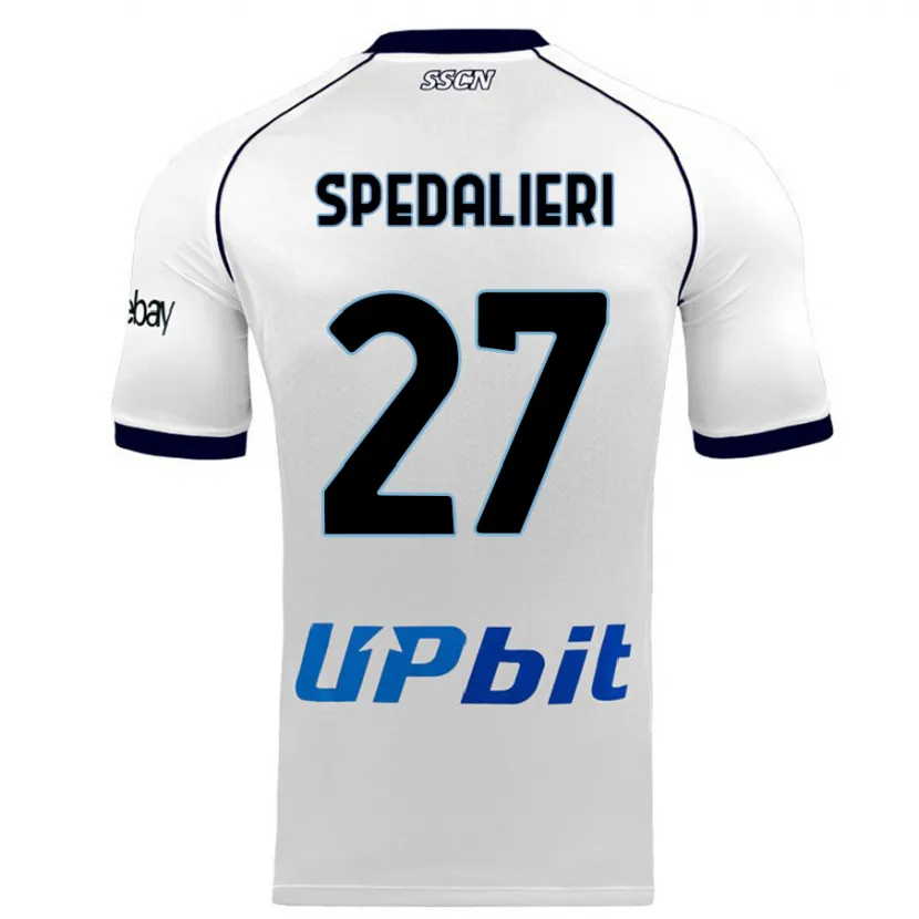 Danxen Niño Camiseta Johnatan Andrea Spedalieri #27 Blanco 2ª Equipación 2023/24 La Camisa