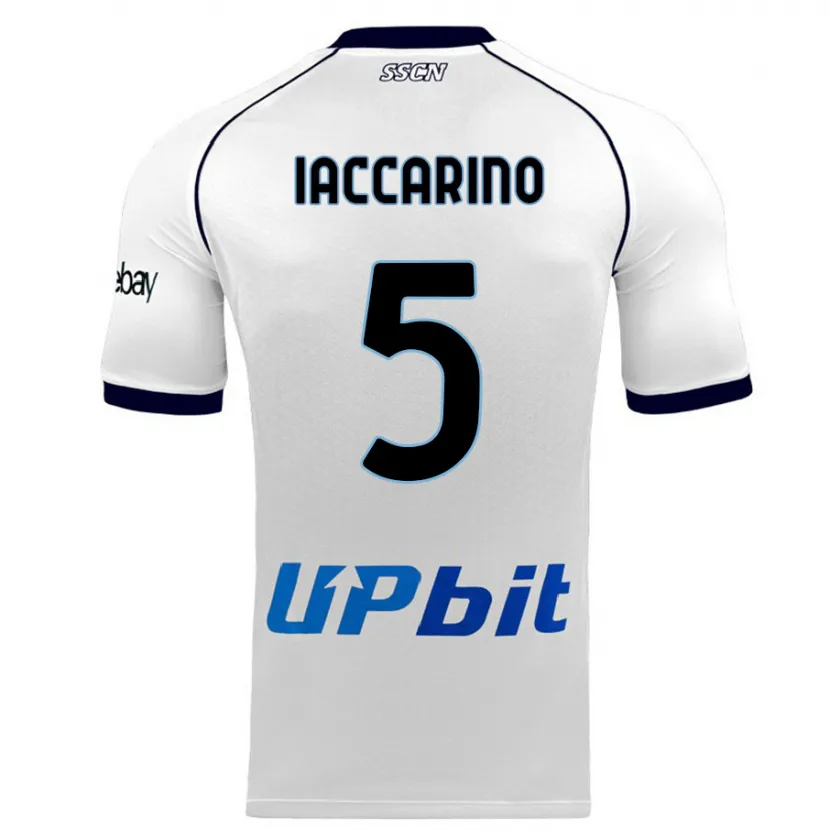 Danxen Niño Camiseta Gennaro Iaccarino #5 Blanco 2ª Equipación 2023/24 La Camisa