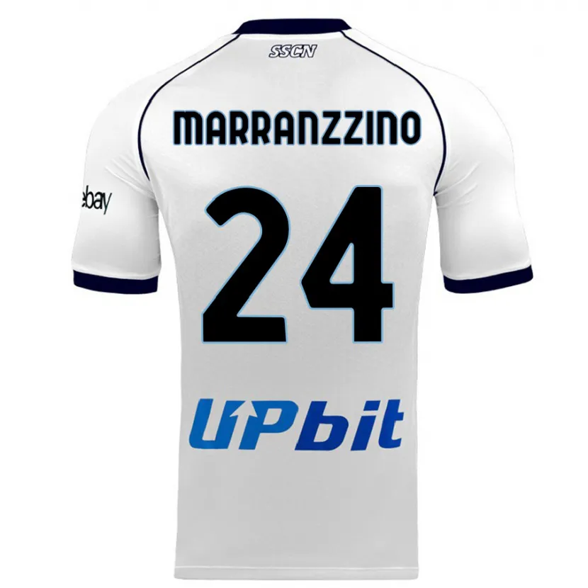 Danxen Niño Camiseta Pasquale Marranzzino #24 Blanco 2ª Equipación 2023/24 La Camisa