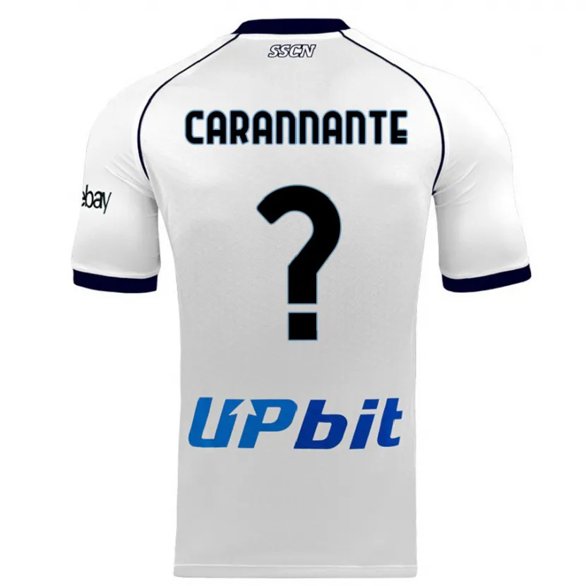 Danxen Niño Camiseta Lorenzo Carannante #0 Blanco 2ª Equipación 2023/24 La Camisa