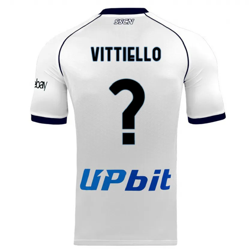 Danxen Niño Camiseta Antonio Vittiello #0 Blanco 2ª Equipación 2023/24 La Camisa