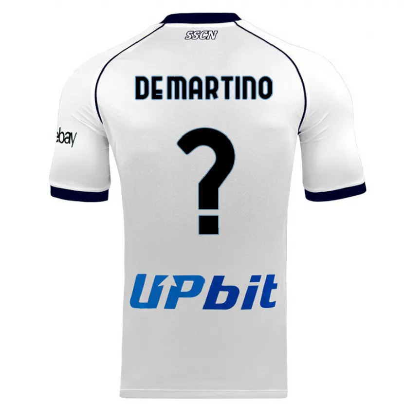 Danxen Niño Camiseta Enrico Pio De Martino #0 Blanco 2ª Equipación 2023/24 La Camisa