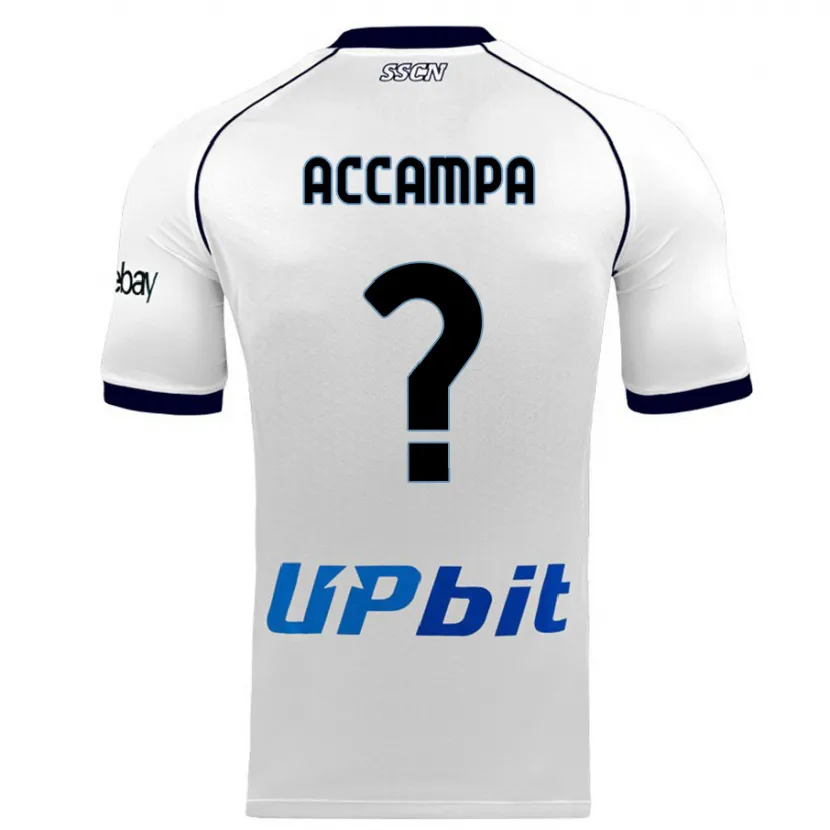 Danxen Niño Camiseta Davide Accampa #0 Blanco 2ª Equipación 2023/24 La Camisa