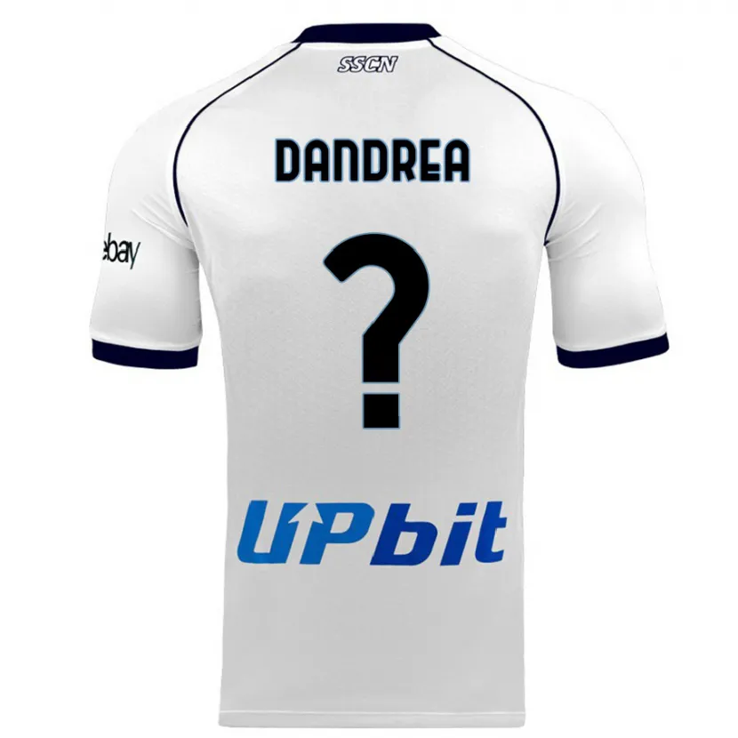 Danxen Niño Camiseta Alessandro Dandrea #0 Blanco 2ª Equipación 2023/24 La Camisa