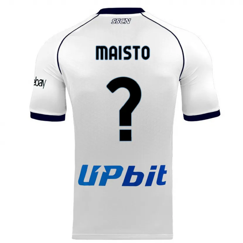 Danxen Niño Camiseta Antonio Maisto #0 Blanco 2ª Equipación 2023/24 La Camisa