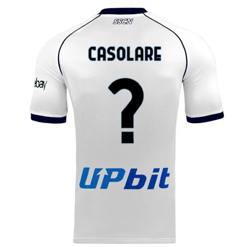 Danxen Niño Camiseta Gabriel Casolare #0 Blanco 2ª Equipación 2023/24 La Camisa