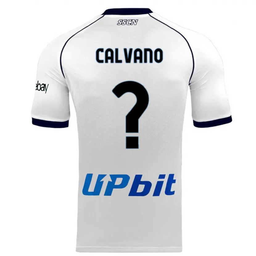 Danxen Niño Camiseta Giovanni Calvano #0 Blanco 2ª Equipación 2023/24 La Camisa