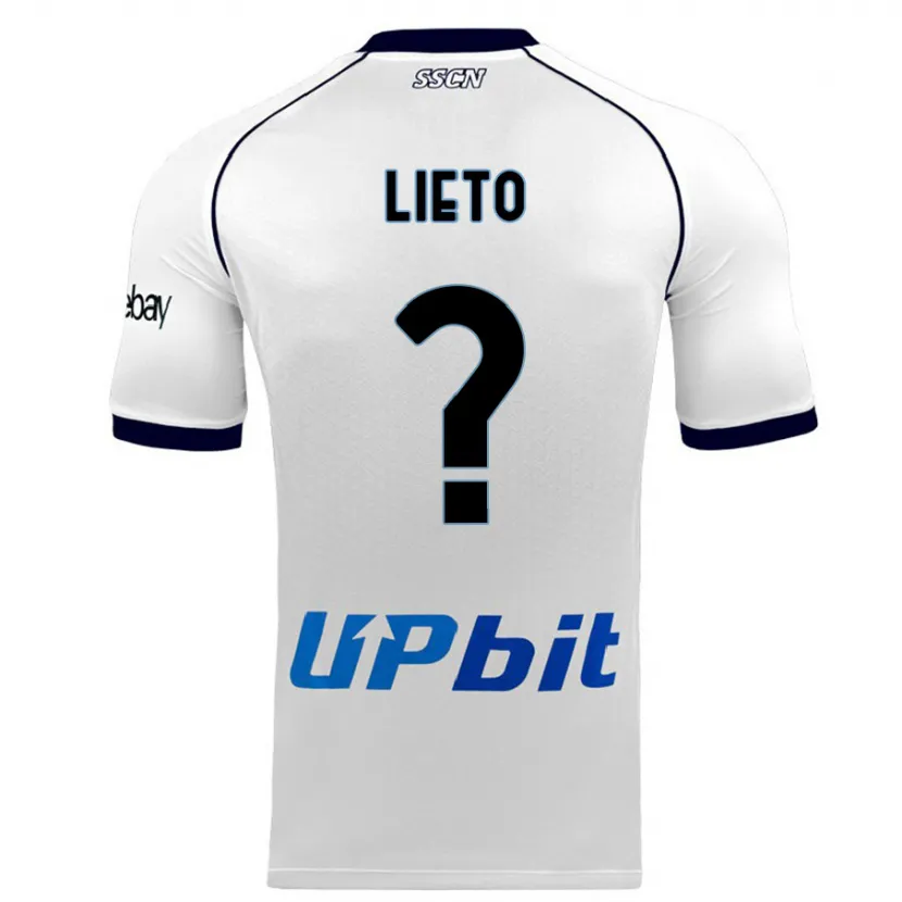 Danxen Niño Camiseta Angelo Lieto #0 Blanco 2ª Equipación 2023/24 La Camisa