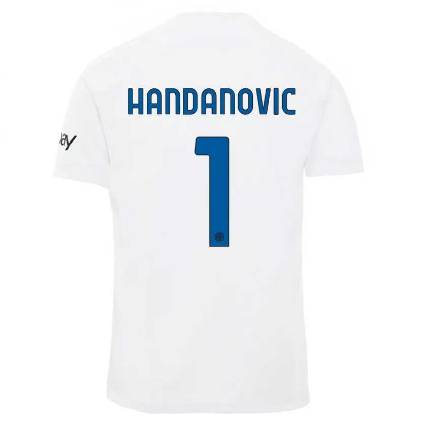 Danxen Niño Camiseta Samir Handanovic #1 Blanco 2ª Equipación 2023/24 La Camisa