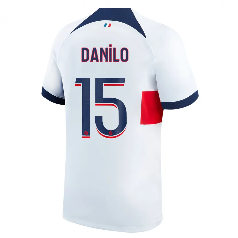 Danxen Niño Camiseta Danilo Pereira #15 Blanco 2ª Equipación 2023/24 La Camisa