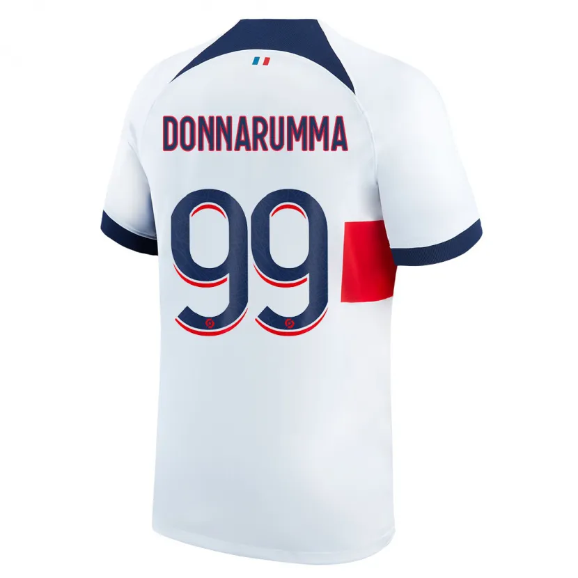 Danxen Niño Camiseta Gianluigi Donnarumma #99 Blanco 2ª Equipación 2023/24 La Camisa