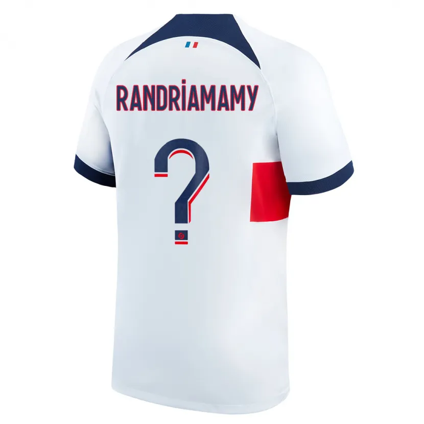 Danxen Niño Camiseta Mathyas Randriamamy #0 Blanco 2ª Equipación 2023/24 La Camisa