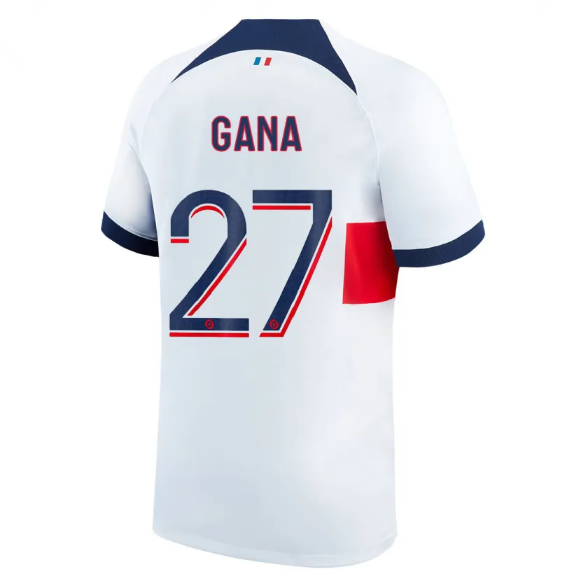 Danxen Niño Camiseta Idrissa Gana Gueye #27 Blanco 2ª Equipación 2023/24 La Camisa