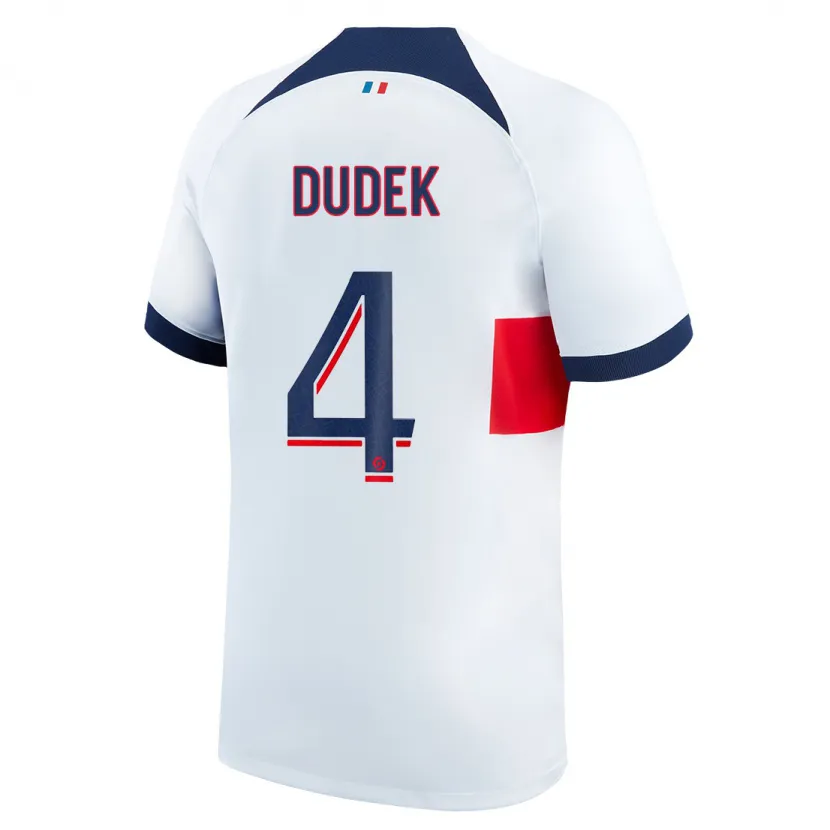 Danxen Niño Camiseta Paulina Dudek #4 Blanco 2ª Equipación 2023/24 La Camisa