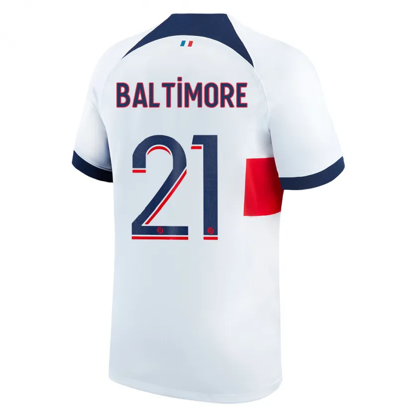 Danxen Niño Camiseta Sandy Baltimore #21 Blanco 2ª Equipación 2023/24 La Camisa