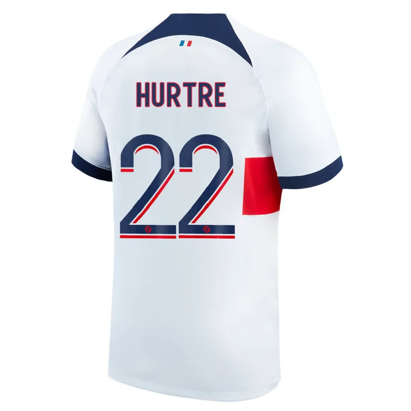 Danxen Niño Camiseta Oceane Hurtre #22 Blanco 2ª Equipación 2023/24 La Camisa