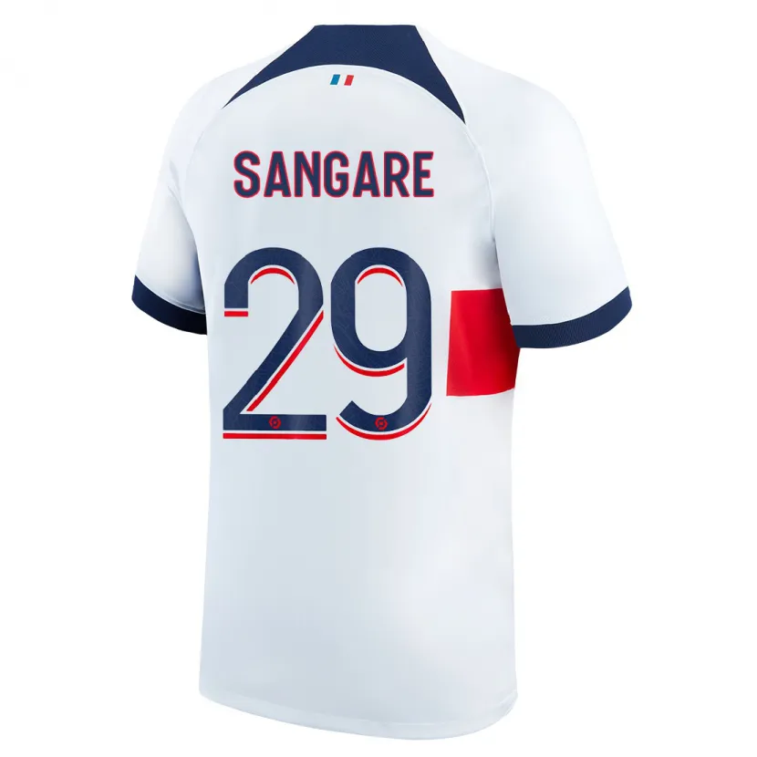 Danxen Niño Camiseta Hawa Sangare #29 Blanco 2ª Equipación 2023/24 La Camisa