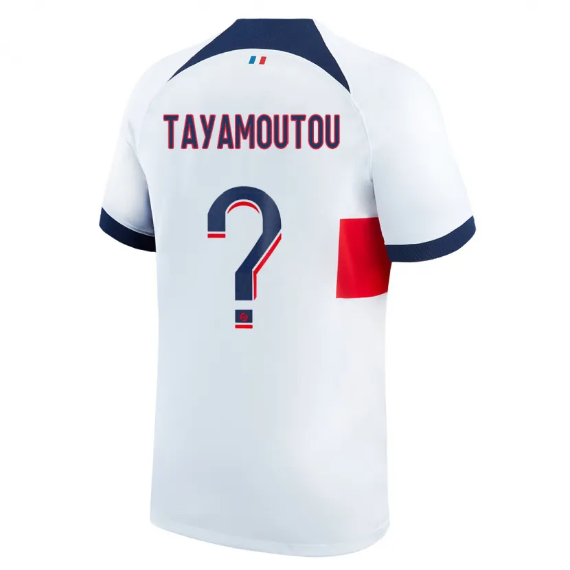 Danxen Niño Camiseta Enzo Tayamoutou #0 Blanco 2ª Equipación 2023/24 La Camisa