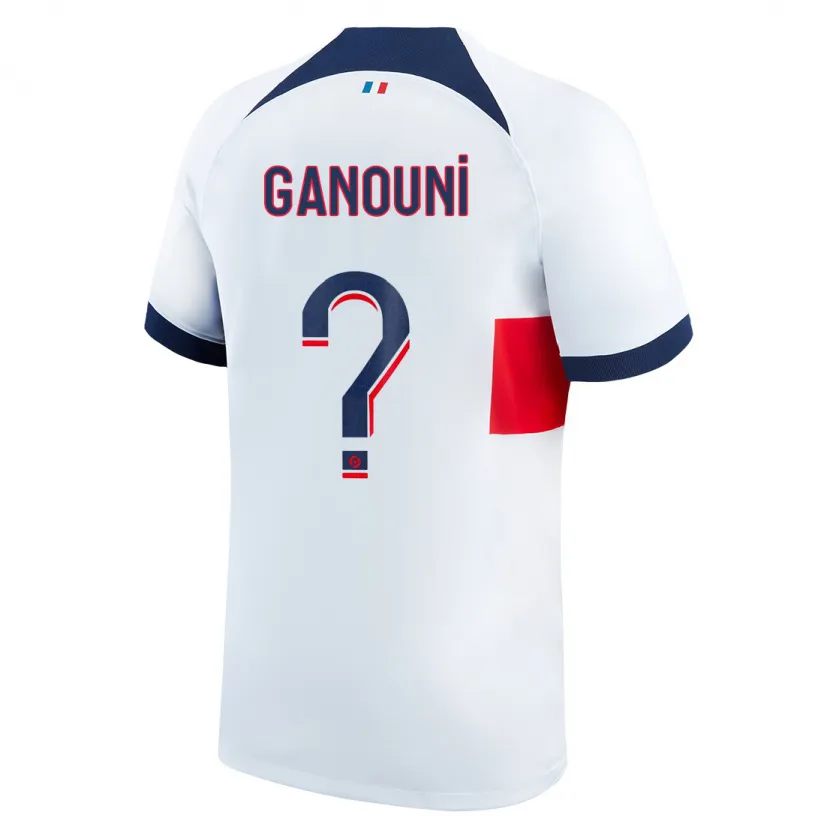 Danxen Niño Camiseta Mehdi Ganouni #0 Blanco 2ª Equipación 2023/24 La Camisa