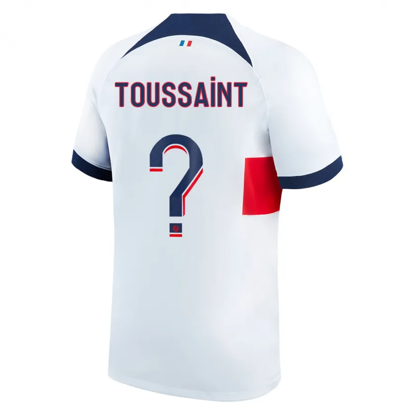 Danxen Niño Camiseta Oceane Toussaint #0 Blanco 2ª Equipación 2023/24 La Camisa