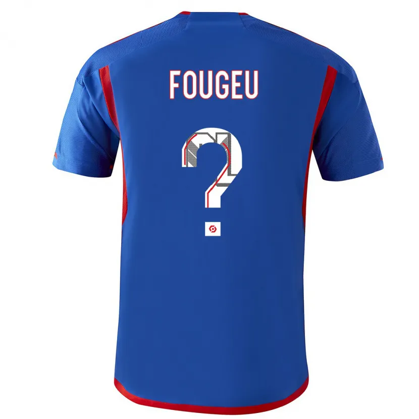 Danxen Niño Camiseta Breyton Fougeu #0 Azul Rojo 2ª Equipación 2023/24 La Camisa