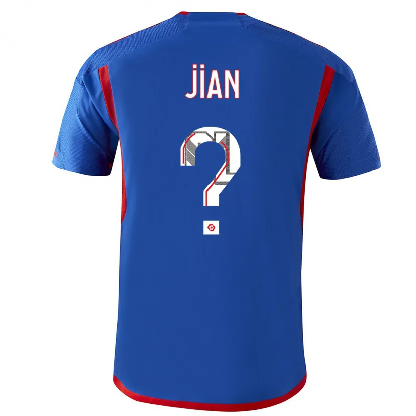 Danxen Niño Camiseta Tao Jian #0 Azul Rojo 2ª Equipación 2023/24 La Camisa