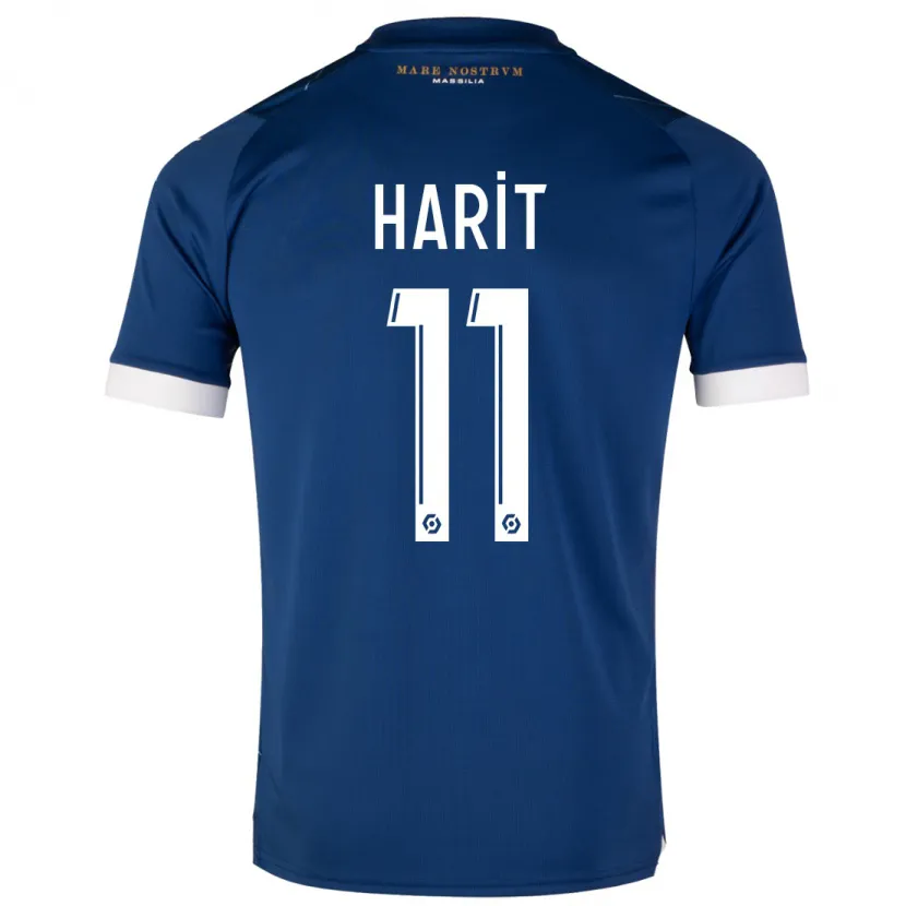 Danxen Niño Camiseta Amine Harit #11 Azul Oscuro 2ª Equipación 2023/24 La Camisa