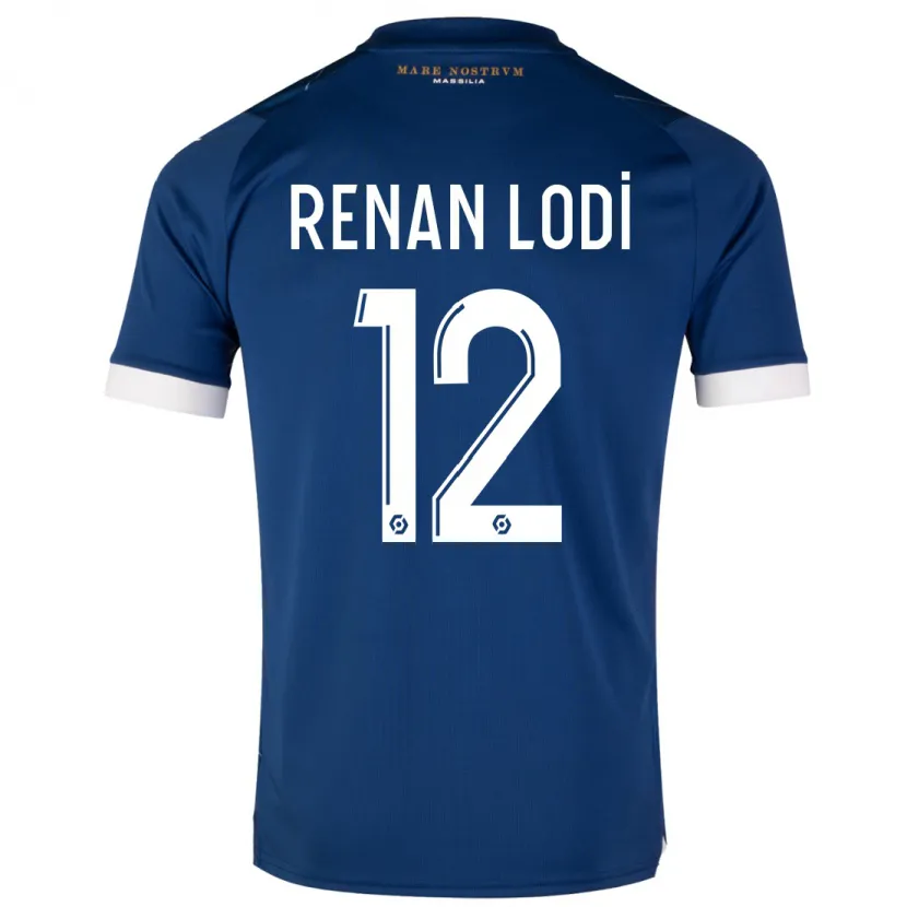 Danxen Niño Camiseta Renan Lodi #12 Azul Oscuro 2ª Equipación 2023/24 La Camisa