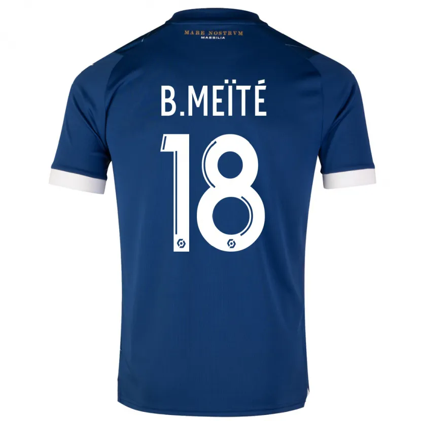 Danxen Niño Camiseta Bamo Meïté #18 Azul Oscuro 2ª Equipación 2023/24 La Camisa