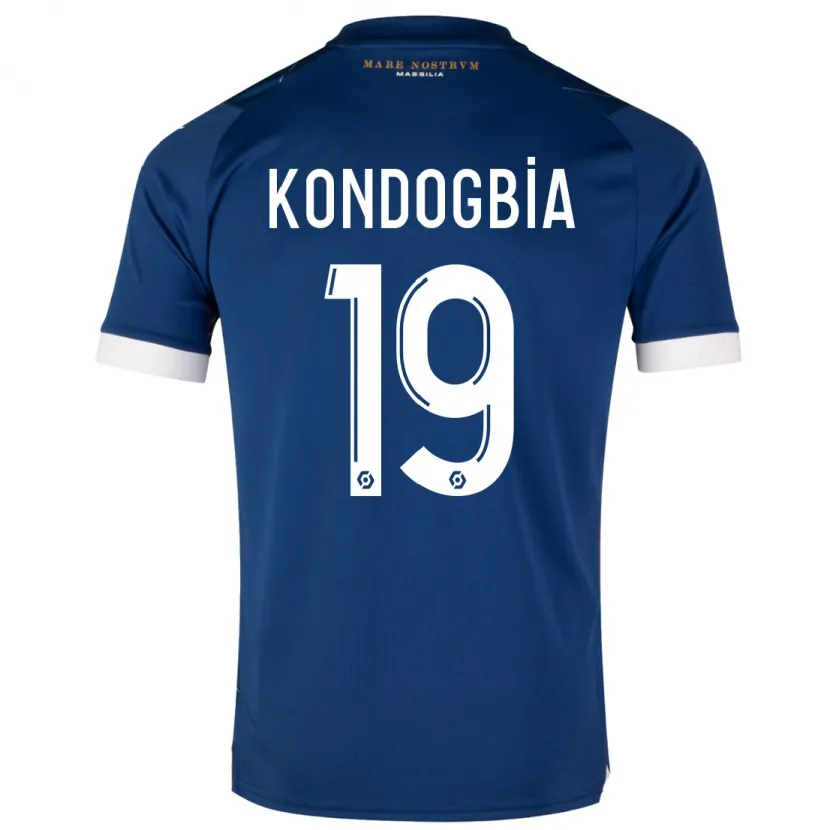 Danxen Niño Camiseta Geoffrey Kondogbia #19 Azul Oscuro 2ª Equipación 2023/24 La Camisa