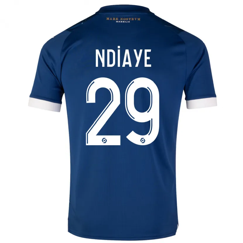 Danxen Niño Camiseta Iliman Ndiaye #29 Azul Oscuro 2ª Equipación 2023/24 La Camisa