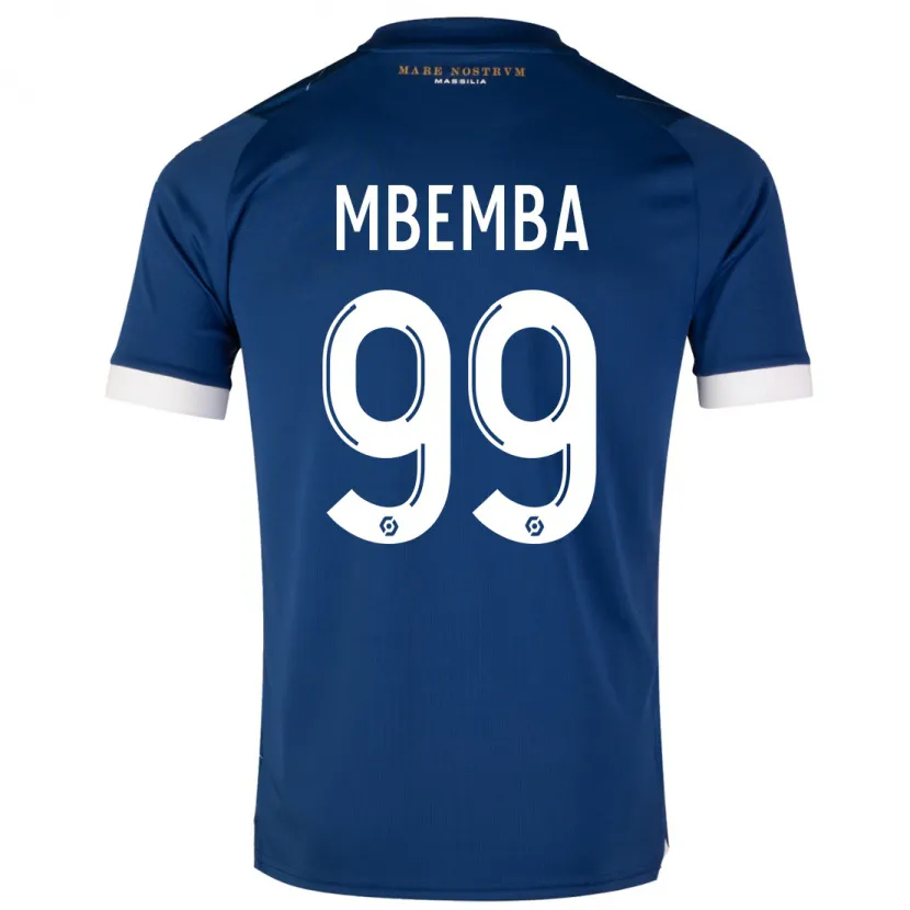 Danxen Niño Camiseta Chancel Mbemba #99 Azul Oscuro 2ª Equipación 2023/24 La Camisa