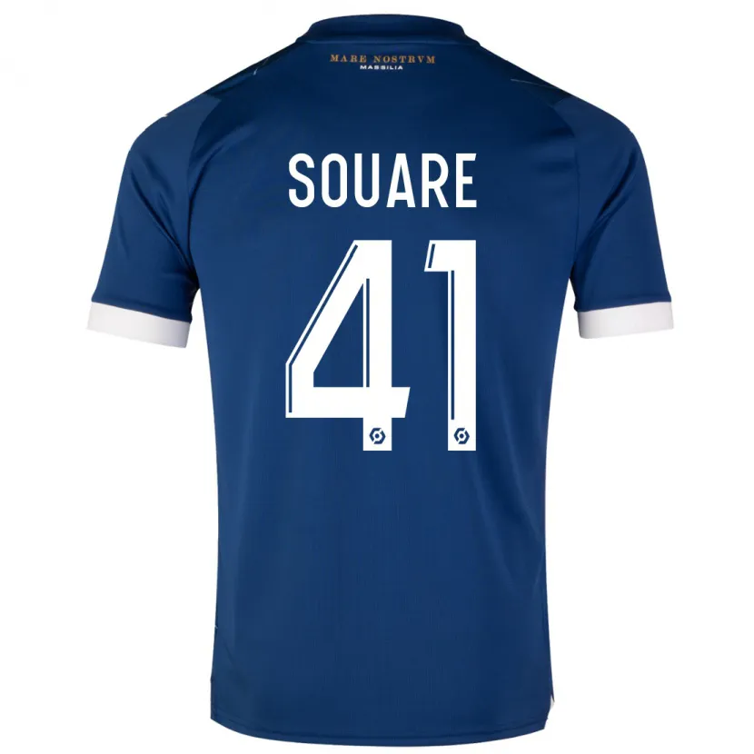 Danxen Niño Camiseta Cheick Souare #41 Azul Oscuro 2ª Equipación 2023/24 La Camisa