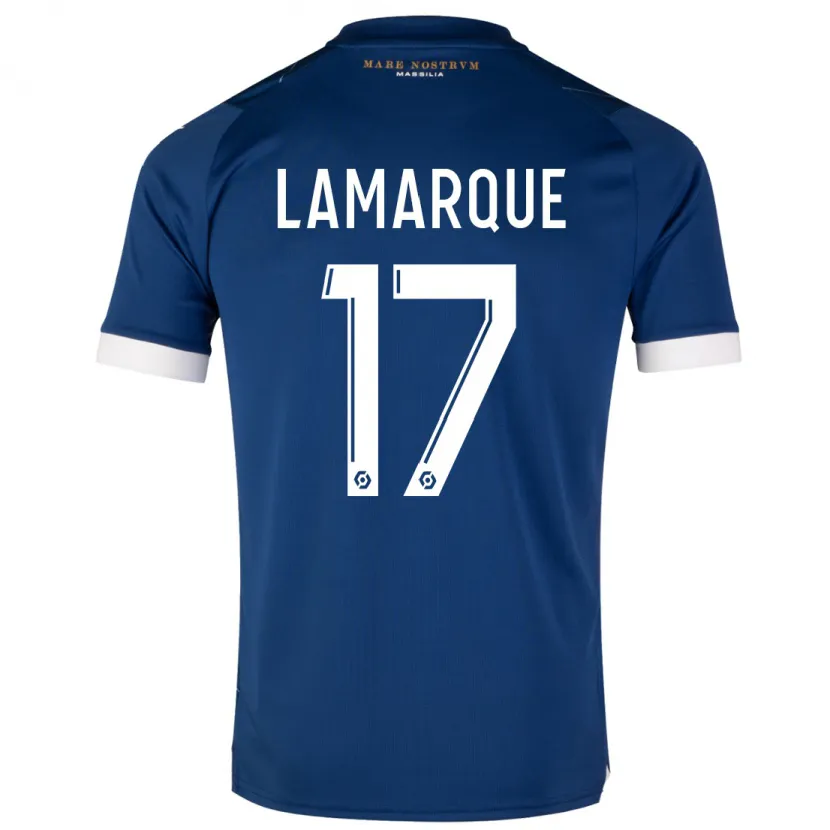 Danxen Niño Camiseta Alais Lamarque #17 Azul Oscuro 2ª Equipación 2023/24 La Camisa