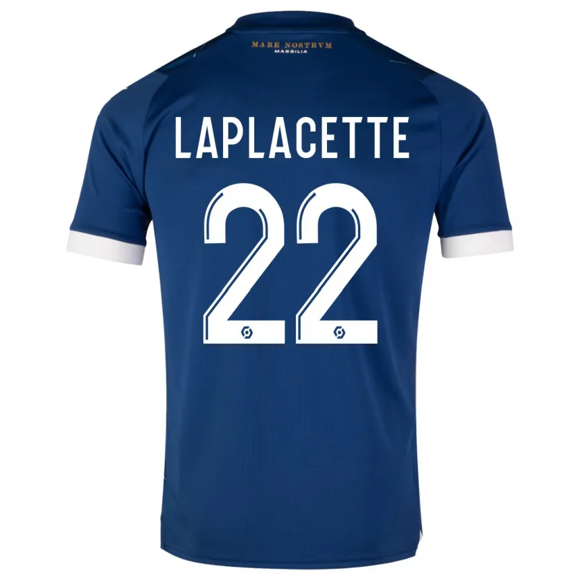 Danxen Niño Camiseta Tess Laplacette #22 Azul Oscuro 2ª Equipación 2023/24 La Camisa