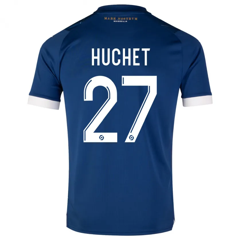 Danxen Niño Camiseta Sarah Huchet #27 Azul Oscuro 2ª Equipación 2023/24 La Camisa