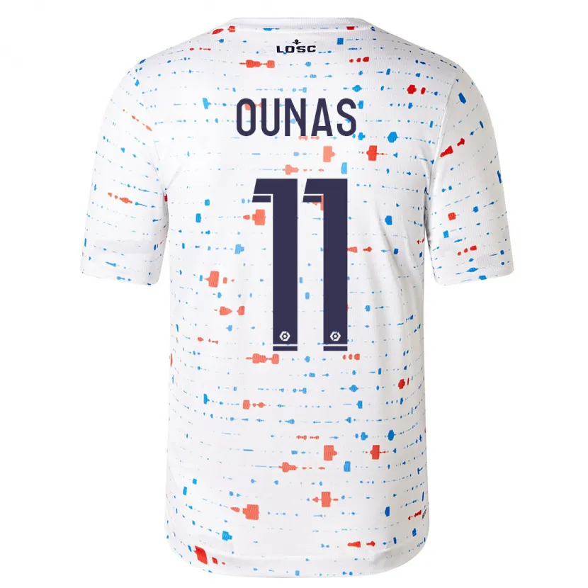 Danxen Niño Camiseta Adam Ounas #11 Blanco 2ª Equipación 2023/24 La Camisa