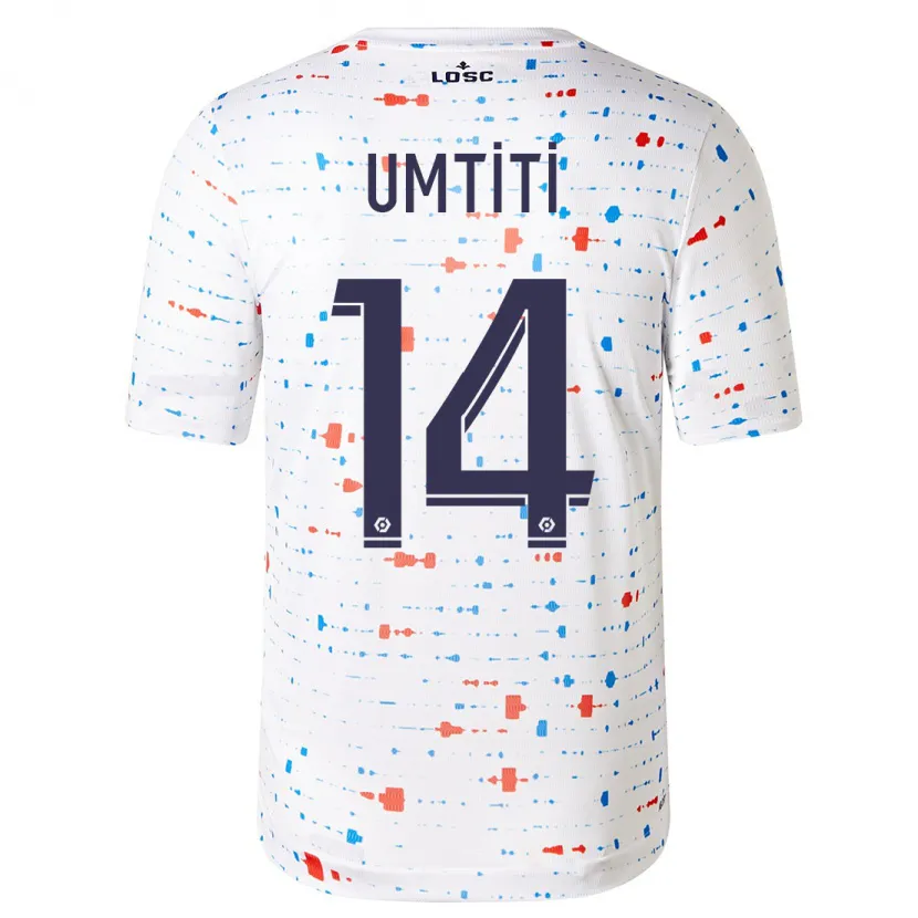 Danxen Niño Camiseta Samuel Umtiti #14 Blanco 2ª Equipación 2023/24 La Camisa