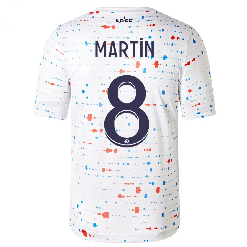 Danxen Niño Camiseta Jonas Martin #8 Blanco 2ª Equipación 2023/24 La Camisa