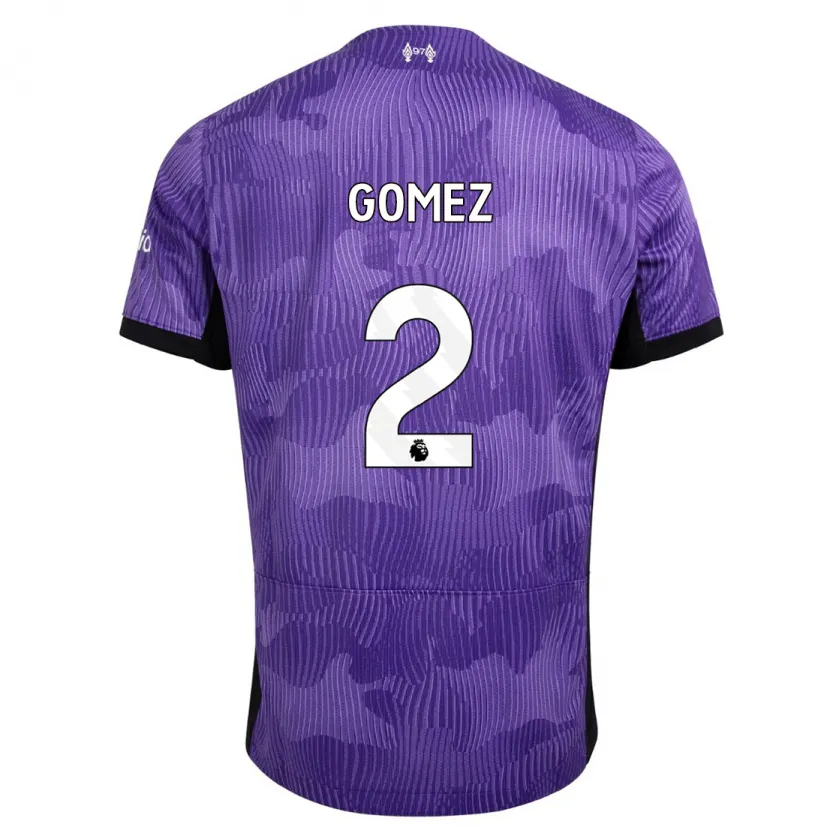 Danxen Niño Camiseta Joe Gomez #2 Púrpura Equipación Tercera 2023/24 La Camisa