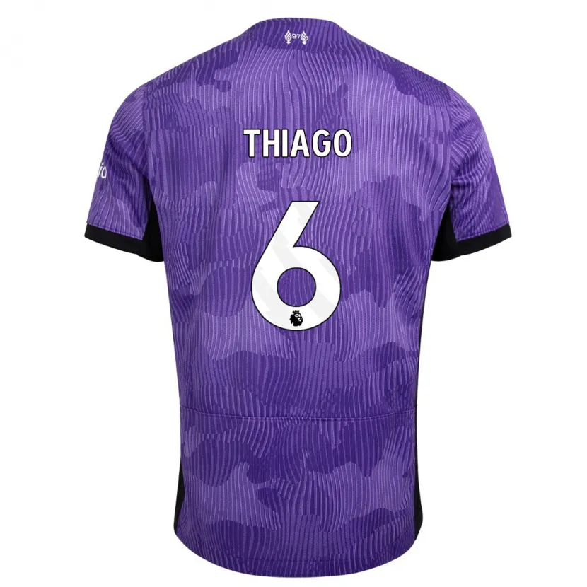 Danxen Niño Camiseta Thiago #6 Púrpura Equipación Tercera 2023/24 La Camisa