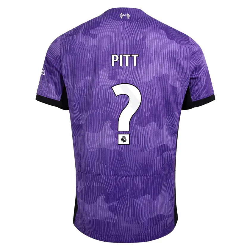 Danxen Niño Camiseta Lucas Pitt #0 Púrpura Equipación Tercera 2023/24 La Camisa