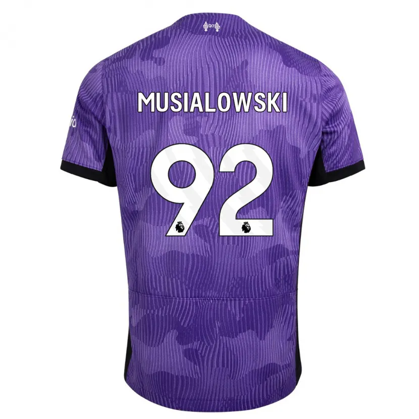 Danxen Niño Camiseta Mateusz Musialowski #92 Púrpura Equipación Tercera 2023/24 La Camisa